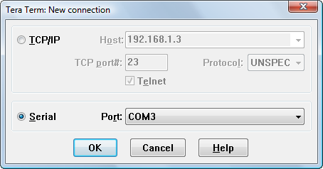 Tera Term port