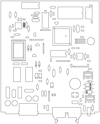 Location of R4 on RFC-1/B PCB